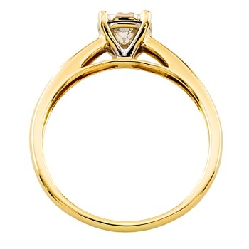 18ct gold diamond 0.50cts solitaire Ring size S